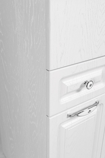 Stella Polare Тумба с раковиной Кармела 100 люкс белое серебро – фотография-10